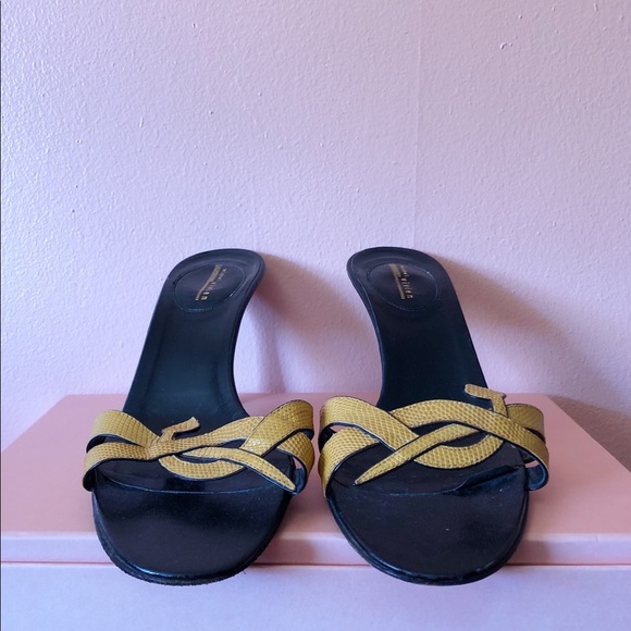 Michel Vivien Snake Heeled Sandals - Picture 3 of 3